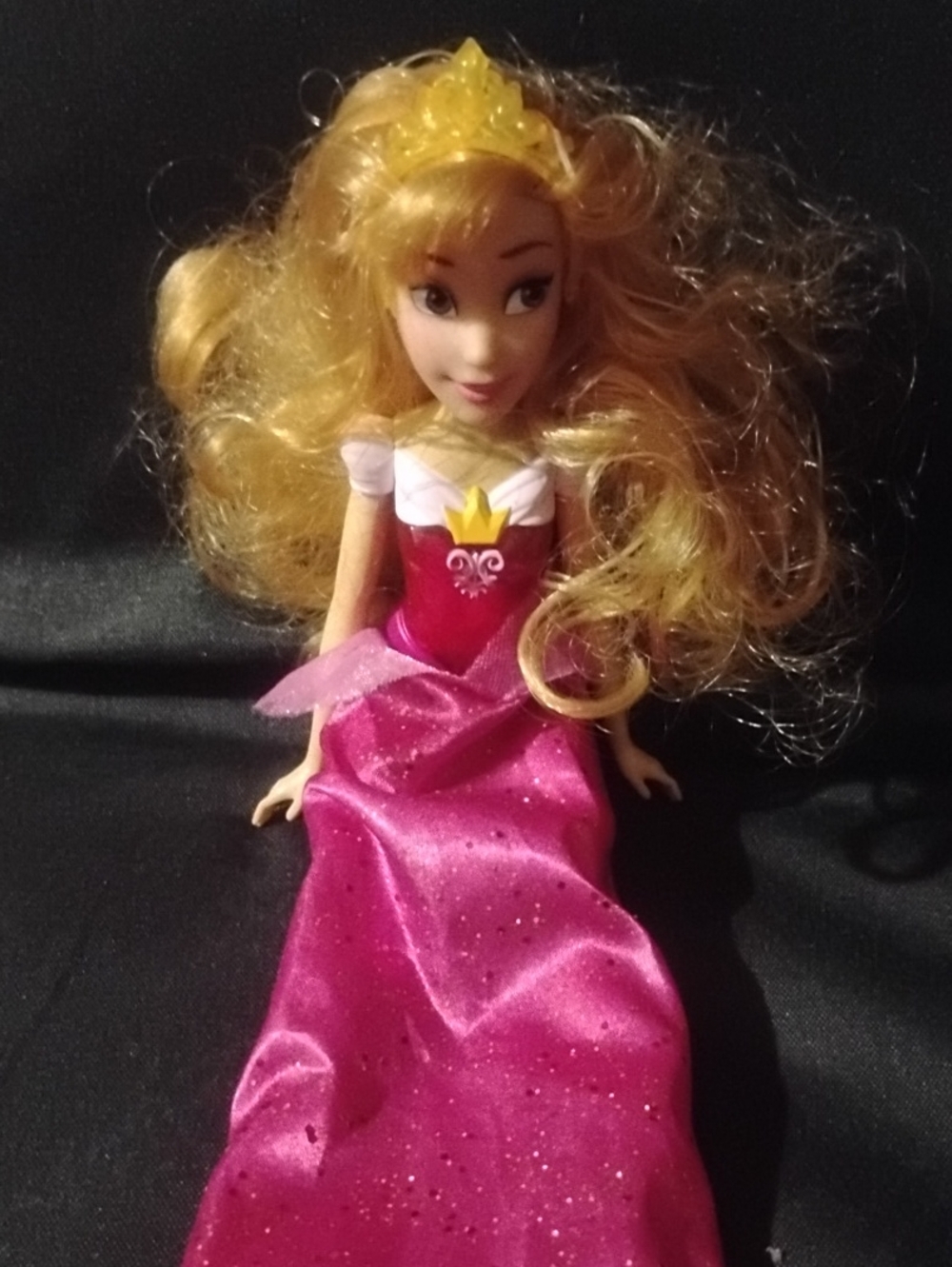 Disney Aurora Doll in Bright Pink Gown with Blonde Hair